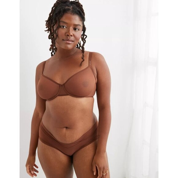 Aerie Smoothez Mesh Unlined Bra Universe Size 36D NWT - Picture 7 of 7